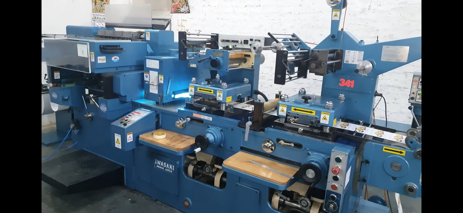 IWASAKI RUH50 SEMI ROTARY LABEL PRINTING MACHINE | MK PRINTECS MACHINERY