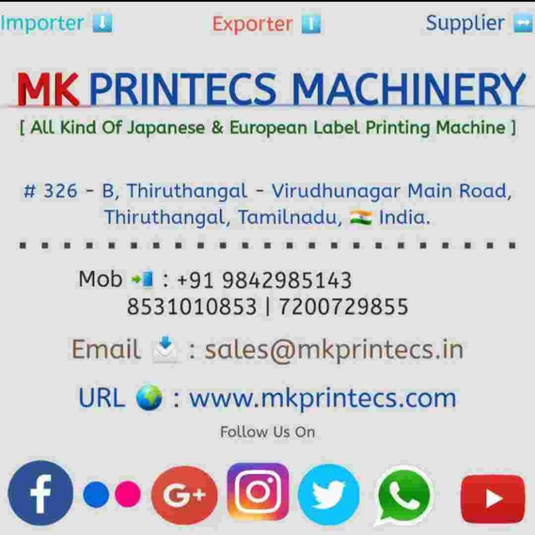 FLEXO LABEL PRESS | MK PRINTECS MACHINERY