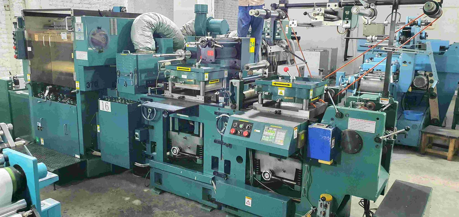 LINTEC SRDH 520 - FOUR COLOUR + UV + HOT FOILS STAMPING + DIE CUT + DD SERVO + RE PASS SEMI ROTARY LABEL PRINTING MACHINE | MK PRINTECS MACHINERY | +91 9842985143