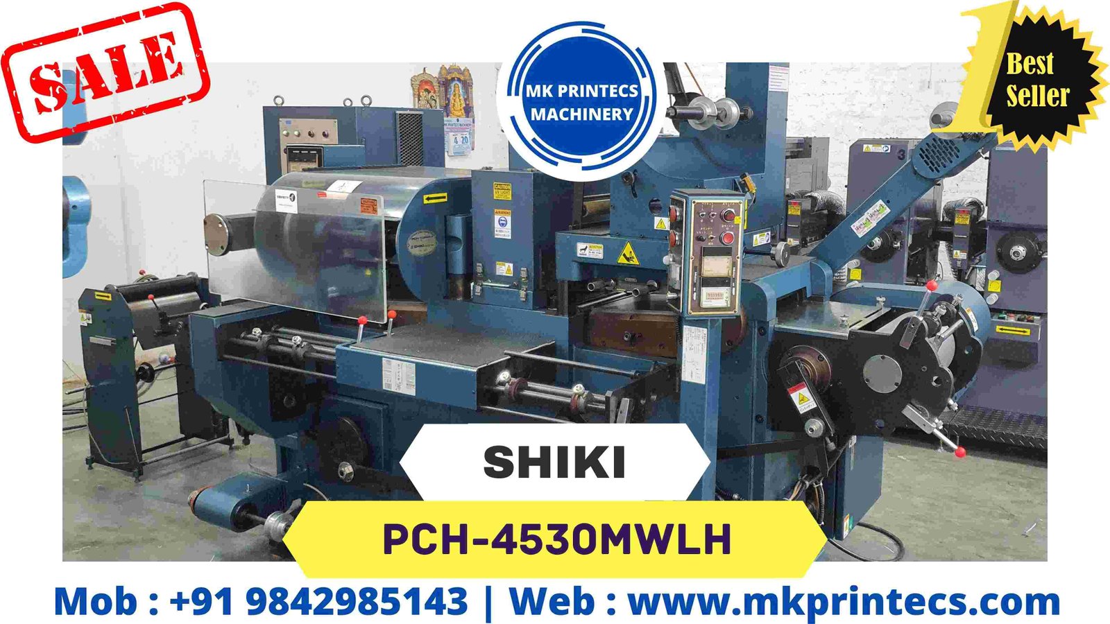 FOR SALE - SHIKI PCH 4530MWLH JAPANESE FLATBED LABEL PRINTING MACHINE | MK PRINTECS MACHINERY