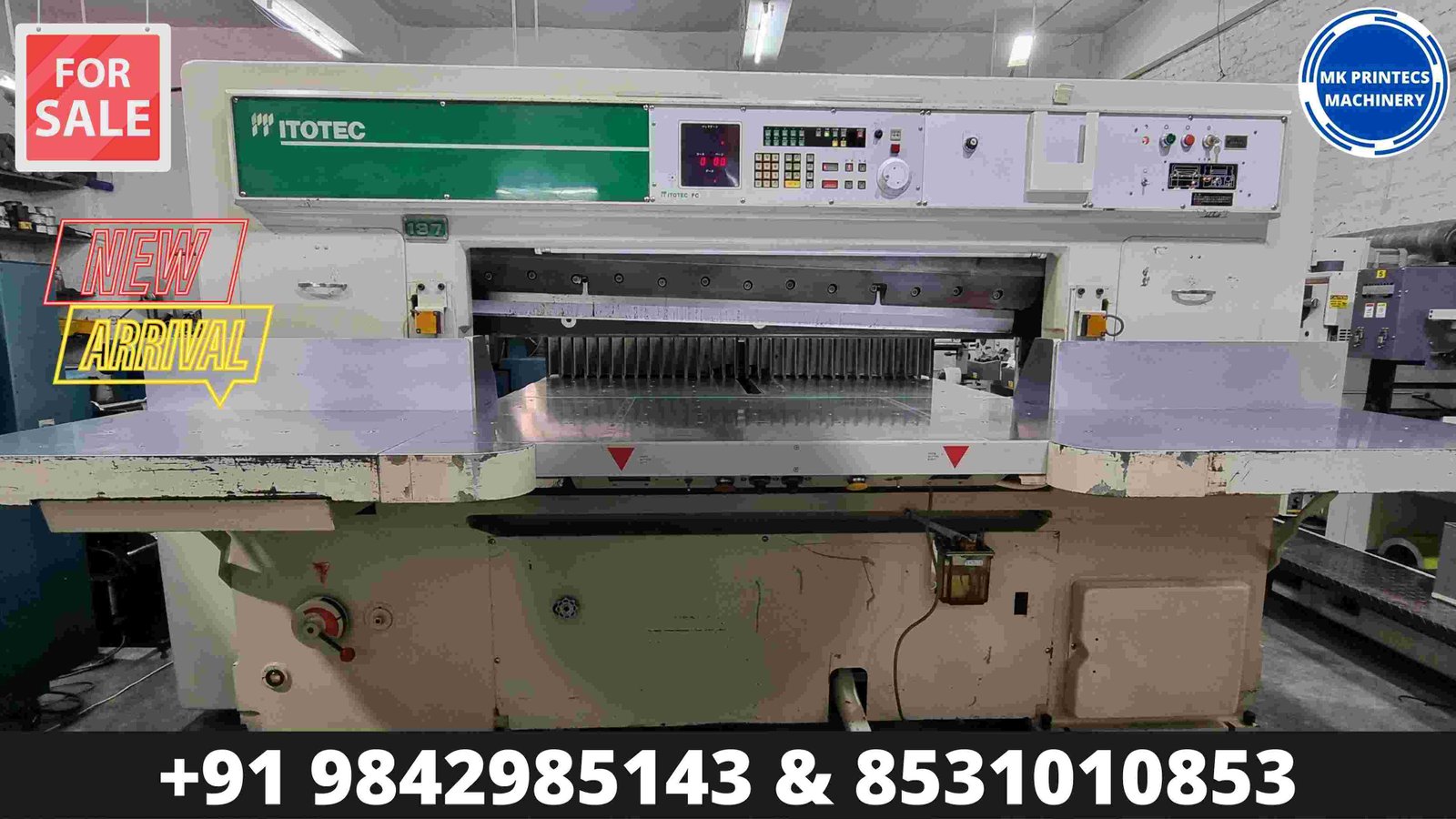 FOR SALE - ITOTEC FC 137 PROGRAM BOARD N PAPER CUTTING MACHINE | MK PRINTECS MACHINERY