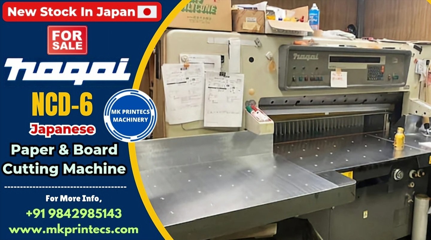 NAGAI NCD-6 PAPER CUTTING MACHINE FOR SALE | MK PRINTECS MACHINERY | +91 9842985143